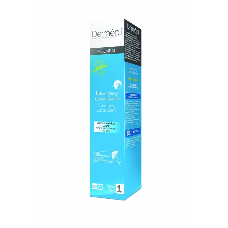 Lotion Spray Assainissante 250ml avant et après épilation - DERMEPIL Lotion Spray Assainissante 250ml avant et après épilation - DERMEPIL