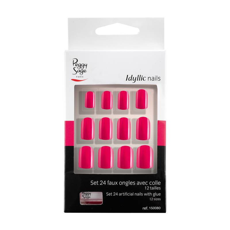 Peggy Sage Set Of 24 Artificial Nails With Patch - Faux ongles avec colle