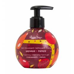 Gel Moussant Nettoyant Mains Grenade Papaye 245ml - PEGGY SAGE