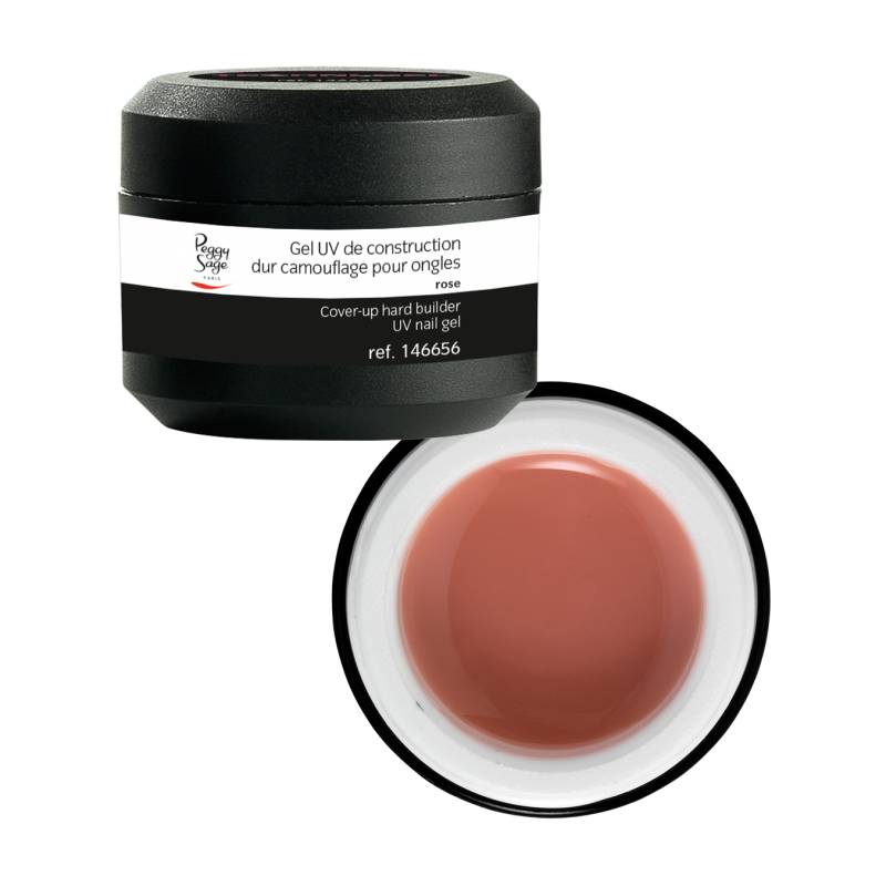 GEL UV CONSTRUCTION CAMOUFLAGE DUR ROSE pour ongles 15G - Peggy Sage