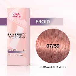 Wella Shinefinity Zero Lift Glaze 07/59 Strawberry Wine 60ml