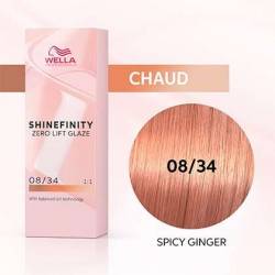 Wella Shinefinity Zero Lift Glaze 08/34 Spicy Ginger 60ml