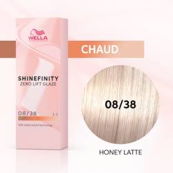 Wella Shinefinity Zero Lift Glaze 08/38 Honey Latte 60ml