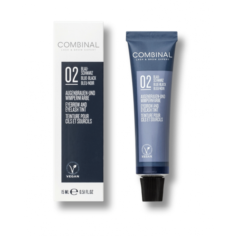 COMBINAL TUBE NOIR BLEU N°2 - Teinture Cils et sourcils - 15ml COMBINAL TUBE NOIR BLEU N°2 - Teinture Cils et sourcils - 15ml