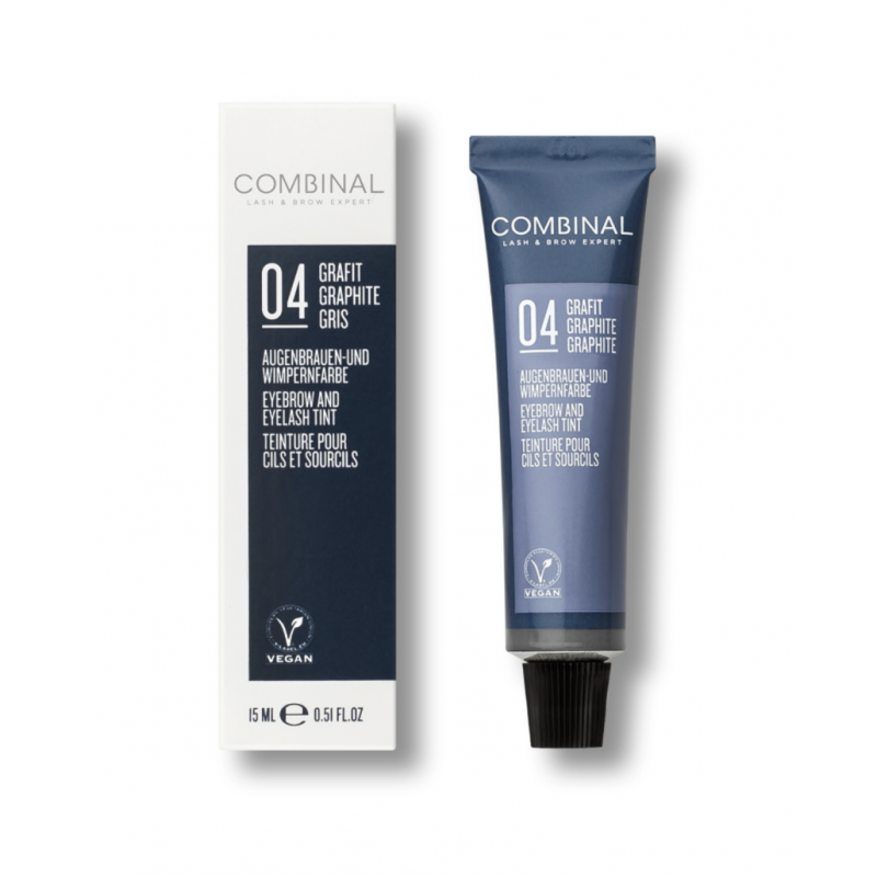COMBINAL TUBE GRIS 15ML N°4 - Teinture Cils et sourcils - 15ml COMBINAL TUBE GRIS 15ML N°4 - Teinture Cils et sourcils - 15ml