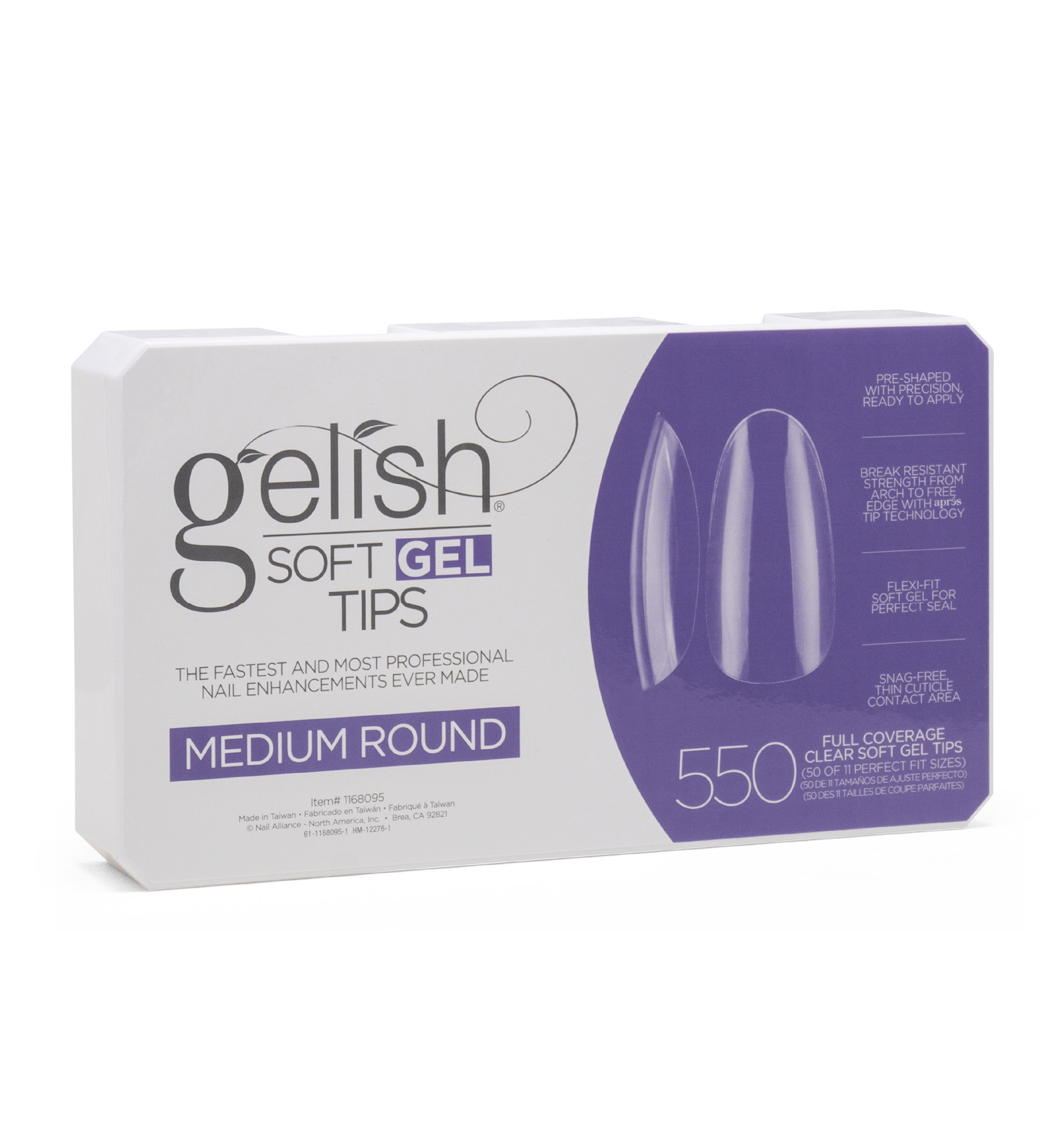 Embouts MEDIUM ROUND Gelish® Soft Gel.