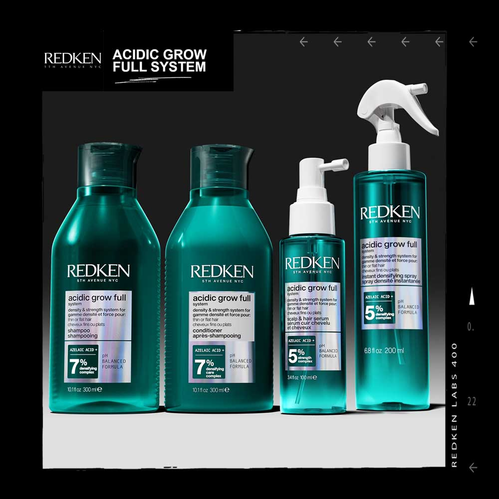 Acidic Grow Full System Redken : routine densité cheveux fins